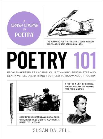 Book cover number 1 for Poetry 101 written by Susan Dalzell published by Adams Media