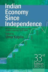 Book cover number 1 for Indian Economy Since Independence (2022-23) written by Uma Kapila published by Academic Foundation