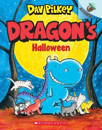 Book cover number 1 for Dragon's Halloween written by Dav Pilkey published by Scholastic