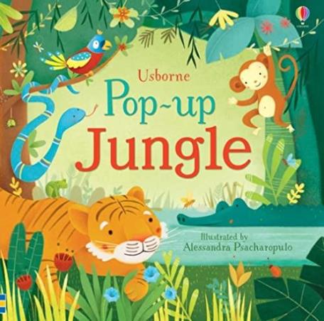 Book cover number 1 for Usborne Pop-Up Jungle written by Fiona Watt published by Usborne