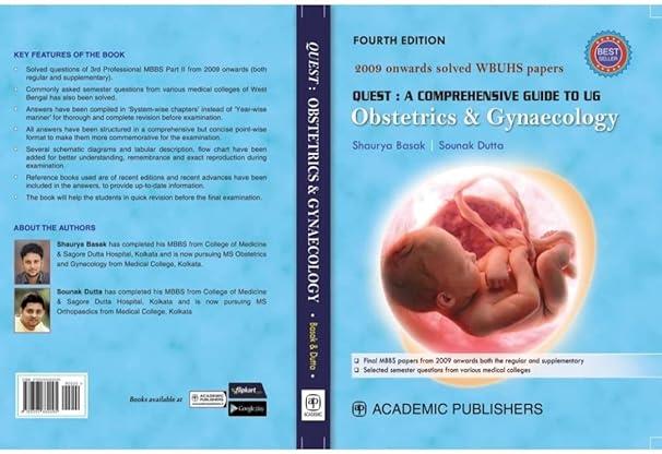 Book cover number 1 for Quest : A Comprehensive Guide To UG Obstetrics & Gynaecology written by Sounak Dutta, Shaurya Basak published by Academic Publishers