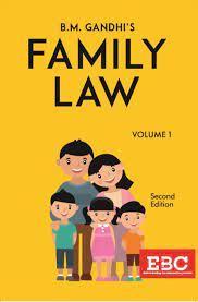Book cover number 1 for Family Law Volume 1 & 2 written by B. M. Gandhi published by Eastern Book Company