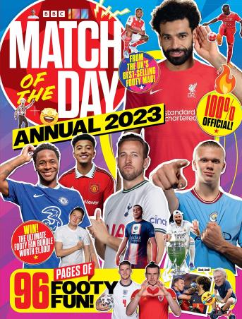 Book cover number 1 for Match Of The Day Annual 2023 written by NA published by BBC Books
