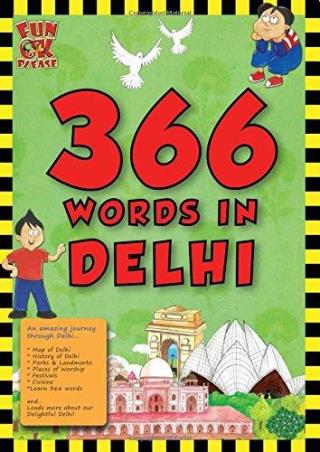 Book cover number 1 for 366 Words In Delhi written by Natasha Sharma published by FunOKPlease Content Publishing Pvt. Ltd.