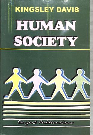 Book cover number 1 for Human Society written by Kingsley Davis published by Surjeet Publications