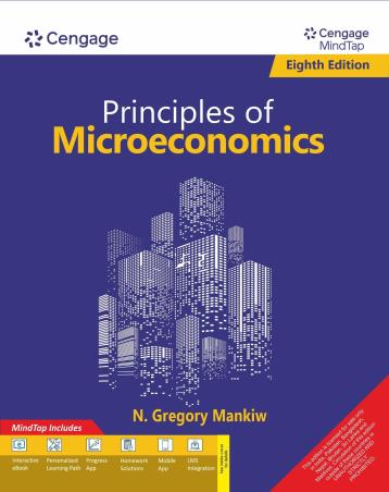 Book cover number 1 for Principles Of Microeconomics written by N. Gregory Mankiw published by Cengage Learning India Private Limited