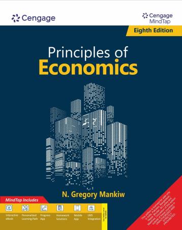 Book cover number 1 for Principles Of Economics written by N. Gregory Mankiw published by Cengage Learning India Private Limited