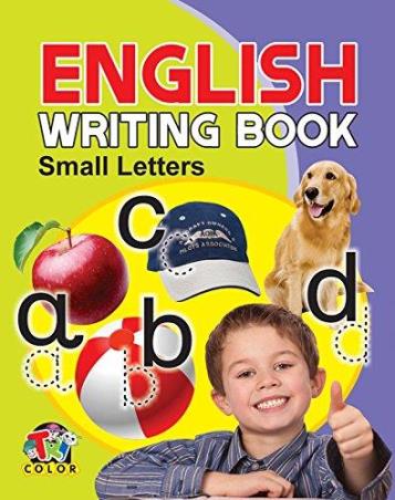 Book cover number 1 for English Writing Book (Small Letters) written by NA published by Pinwheel Publications