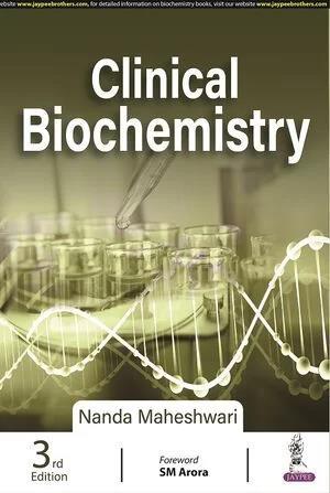 Book cover number 1 for Clinical Biochemistry written by Nanda Maheshwari published by Jaypee Brothers Medical Publishers (P) Ltd.