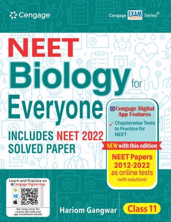 Book cover number 1 for NEET Biology For Everyone Class 11 written by Hariom Gangwar published by Cengage Learning India Private Limited