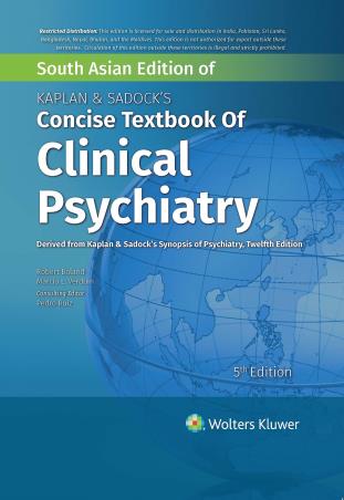 Book cover number 1 for Kaplan & Sadock's Concise Textbook Of Clinical Psychiatry (South Asian Edition) written by Robert Boland, Marcia L. Verduin published by Wolters Kluwer