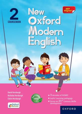 Book cover number 1 for New Oxford Modern English Coursebook 2 (NEP 2020) written by David Horsburgh, Claire Horsburgh, Nicholas Horsburgh published by Oxford University Press