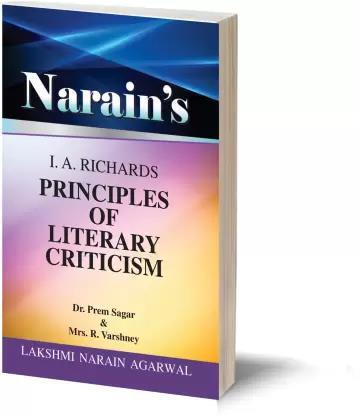 Book cover number 1 for Narain's Principles Of Literary Criticism written by Prem Sagar, R. Varshney published by Lakshmi Narain Agarwal