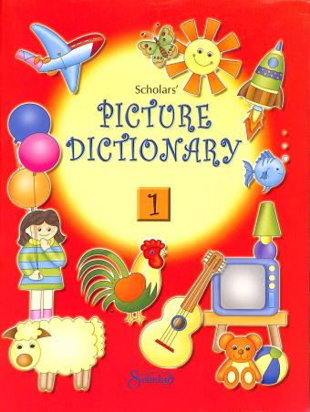 Book cover number 1 for Scholar's Picture Dictionary 1 written by NA published by Scholar India Limited