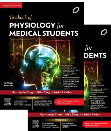 Book cover number 1 for Textbook Of Physiology For Medical Students Volume 1 & 2 written by Singh published by Elsevier
