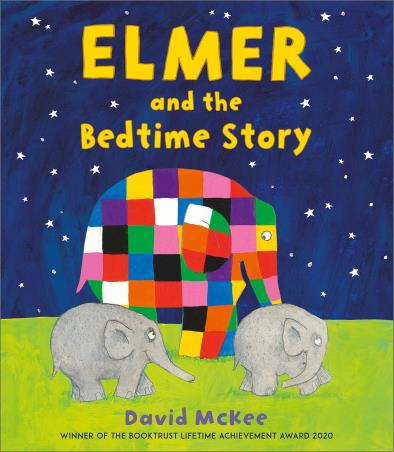 Book cover number 1 for Elmer And The Bedtime Story written by David McKee published by Andersen Press