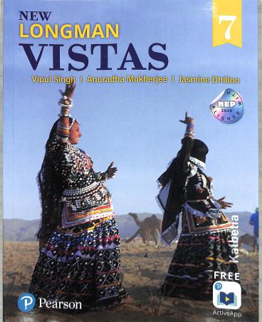 Book cover number 1 for New Longman Vistas 7 CBSE (NEP 2020) written by Jasmine Dhillon, Vipul Singh, Anuradha Mukherjee published by Pearson Education
