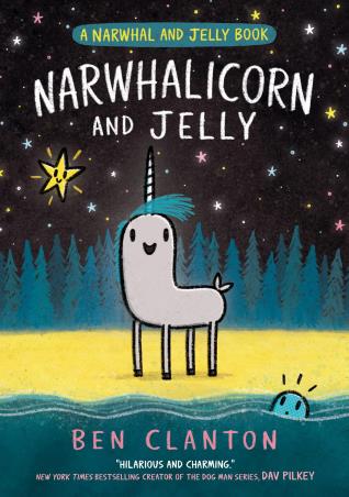 Book cover number 1 for A Narwhal And Jelly book : Narwhalicorn And Jelly written by Ben Clanton published by Farshore
