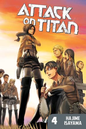 Book cover number 1 for Attack On Titan 4 written by Hajime Isayama published by Kodansha Comics