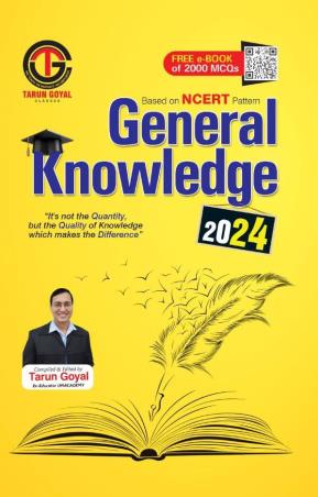 Book cover number 1 for General Knowledge 2024 written by Tarun Goyal published by Tarun Goyal Classes