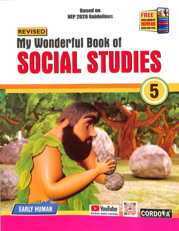 Book cover number 1 for My Wonderful Book Of Social Studies Class 5 (NEP 2020) written by Vinita Kumar published by Cordova Publications Pvt. Ltd.