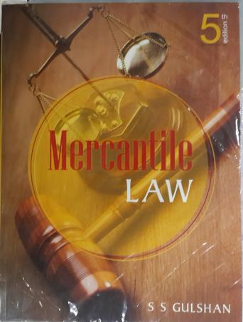 Book cover number 1 for Mercantile  Law written by S. S. Gulshan published by Excel Books