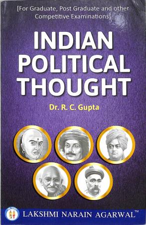 Book cover number 1 for Indian Political Thought written by R. C. Gupta published by Lakshmi Narain Agarwal
