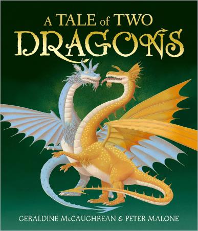 Book cover number 1 for A Tale Of Two Dragons written by Geraldine McCaughrean published by Andersen Press