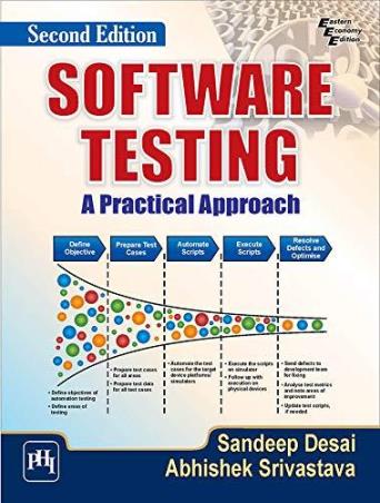 Book cover number 1 for Software Testing : A Practical Approach written by Sandeep Desai, Abhishek Srivastava published by PHI Learning Private Limited