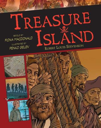 Book cover number 1 for Treasure Island written by Robert Louis Stevenson published by Union Square Kids