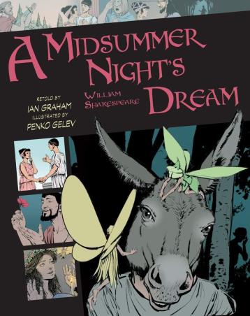 Book cover number 1 for A Midsummer Night's Dream written by William Shakespeare published by Union Square Kids