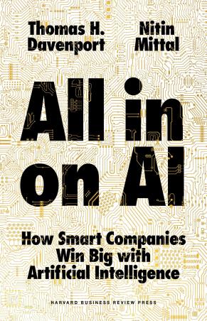 Book cover number 1 for All In On AI : How Smart Companies Win Big With Artificial Intelligence written by Nitin Mittal, Thomas H. Davenport published by Harvard Business Review Press