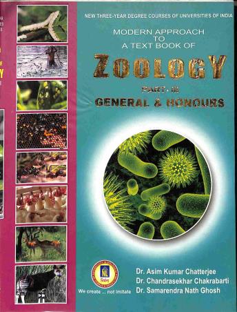 Book cover number 1 for Modern Approach To A Text Book Of Zoology Part 3 (General & Honours) written by Chandrasekhar Chakrabarti, Samarendra Nath Ghoshal, Samarendra Nath Ghosh published by Nirmala Library