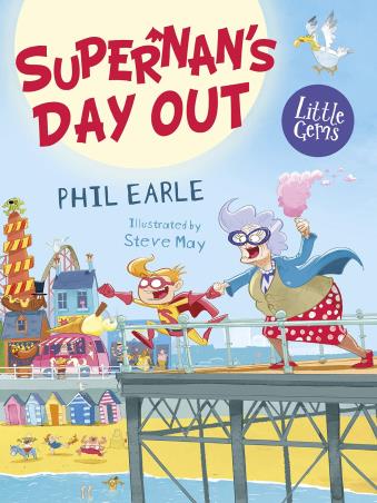 Book cover number 1 for Supernan's Day Out (Little Gems) written by Phil Earle published by Barrington Stoke Ltd