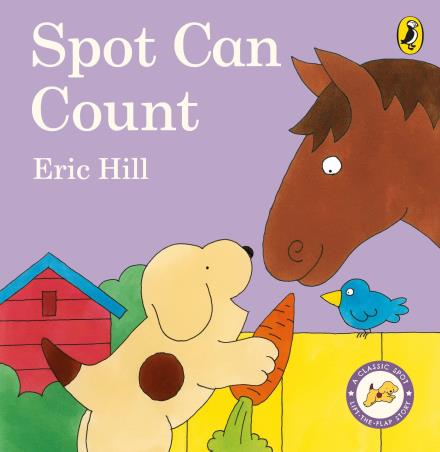Book cover number 1 for Spot Can Count written by Eric Hill published by Puffin
