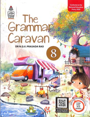 Book cover number 1 for The Grammar Caravan 8 (NEP 2020) written by N. D. V. Prasada Rao published by S. Chand Publishing