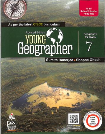 Book cover number 1 for Young Geographer Class 7 (CISCE) NEP 2020 written by Shopna Ghosh, Sumita Banerjee published by S. Chand Publishing