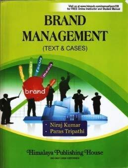 Book cover number 1 for Brand Management (Text & Cases) written by Niraj Kumar, Paras Tripathi published by Himalaya Publishing House