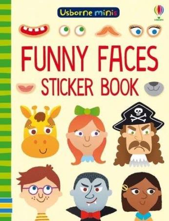 Book cover number 1 for Funny Faces Sticker Book written by Sam Smith published by Usborne
