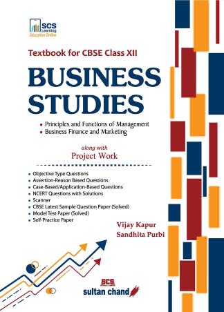 Book cover number 1 for Business Studies : Textbook For CBSE Class 12 (Along With Project Work) written by Vijay Kapur, Sandhita Purbi published by Sultan Chand & Sons (P) Ltd