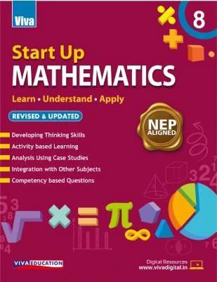 Book cover number 1 for Start Up Mathematics Book 8 (Learn. Understand. Apply) NEP 2020 written by Rahul Sofat published by Viva Education
