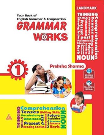 Book cover number 1 for Grammar Works 1 written by Preksha Sharma published by Landmark Books Pvt. Ltd.