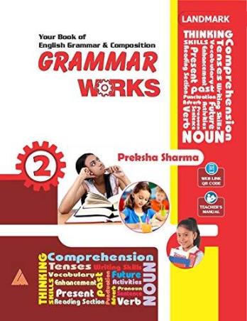 Book cover number 1 for Grammar Works 2 written by Preksha Sharma published by Landmark Books Pvt. Ltd.