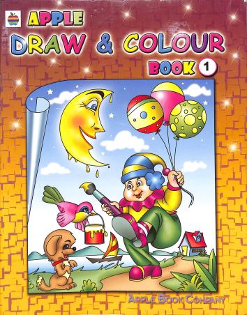 Book cover number 1 for Draw & Colour Book 1 written by NA published by Apple Book Company