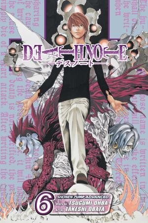 Book cover number 1 for Death Note Volume 6 written by Tsugumi Ohba published by Simon & Schuster