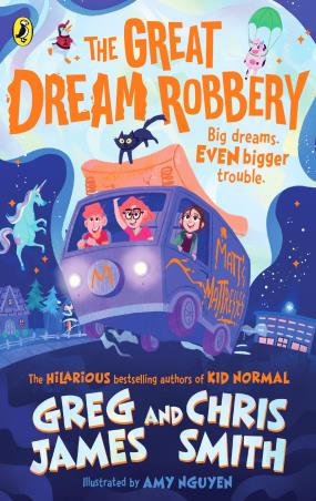 Book cover number 1 for The Great Dream Robbery written by Greg James published by Puffin