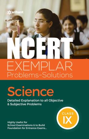 Book cover number 1 for NCERT Exemplar Problems-Solutions Science Class 9 written by Seema Mehra, Rajeev Kashyap, Harsha Singh published by Arihant Prakashan