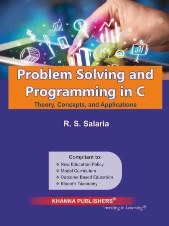 Book cover number 1 for Problem Solving And Programming In C written by R. S. Salaria published by Khanna Publishers