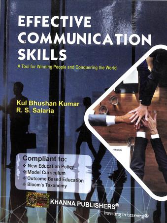 Book cover number 1 for Effective Communication Skills written by R. S. Salaria, Kul Bhushan Kumar published by Khanna Publishers