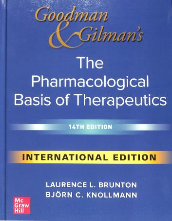 Book cover number 1 for Goodman And Gilman's The Pharmacological Basis Of Therapeutics (Interantional Edition) written by Laurence L. Brunton, Bjorn C. Knollmann published by McGraw Hill Education Private Limited